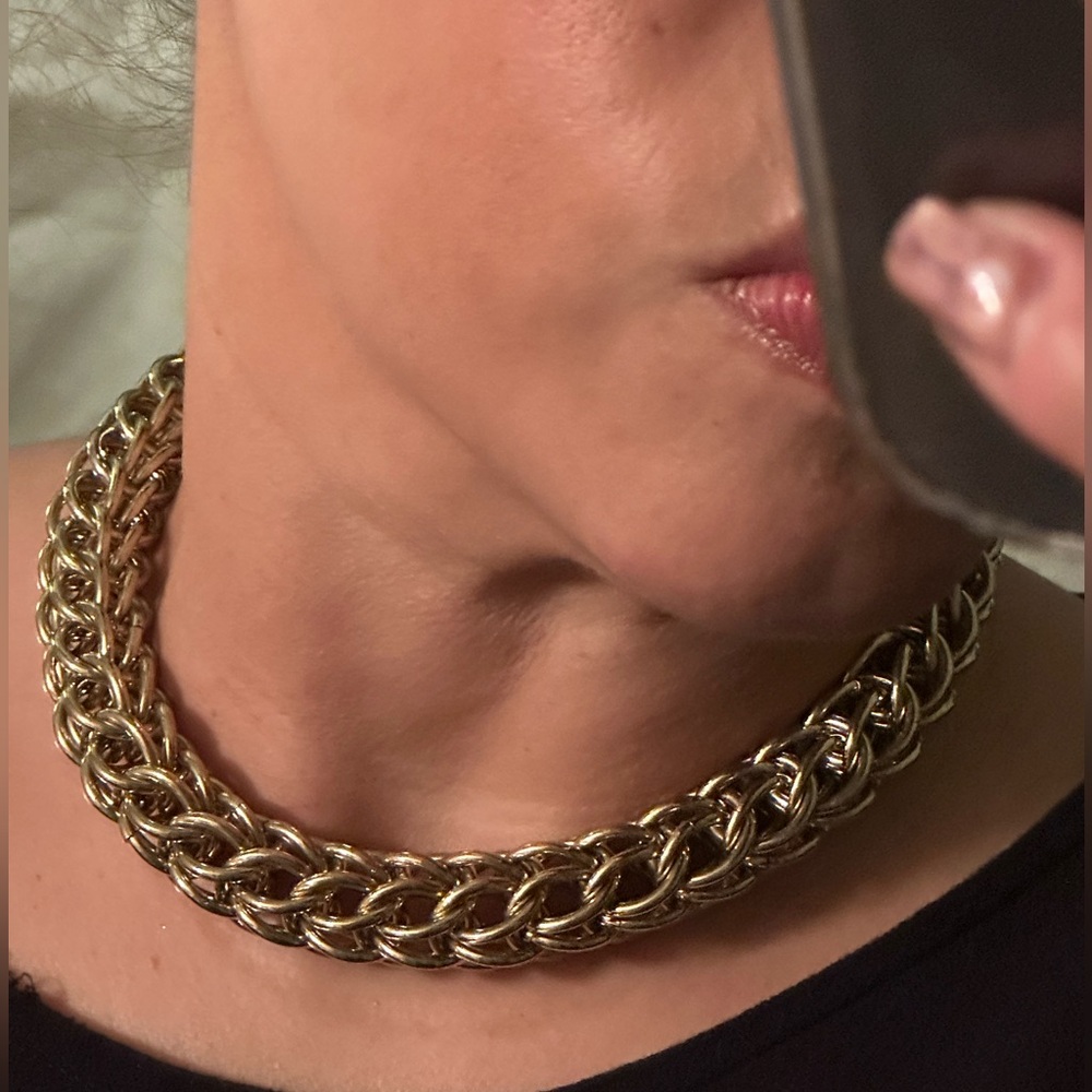 Henri Bendel “Chain Me Down” Necklace | Bold Gold Chain | Statement Chic - Picture 3 of 14